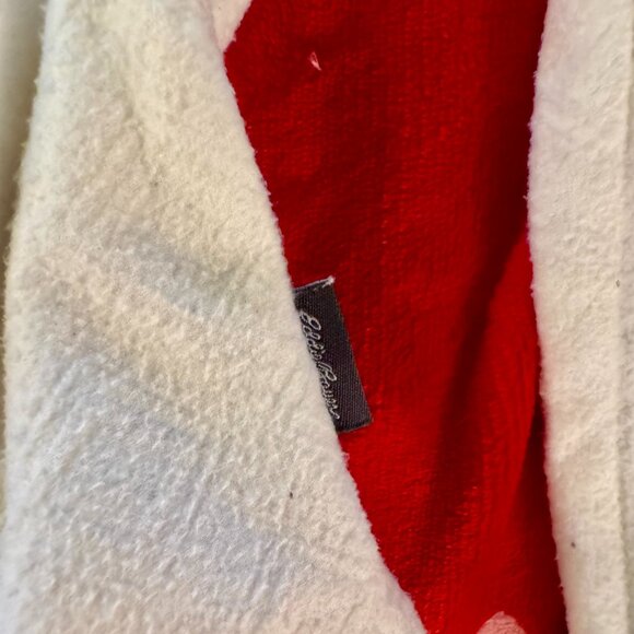 Eddie Bauer Geometric Polar Fleece 1/4 Zip Pullover | White | Women’s M Like New - Picture 3 of 16